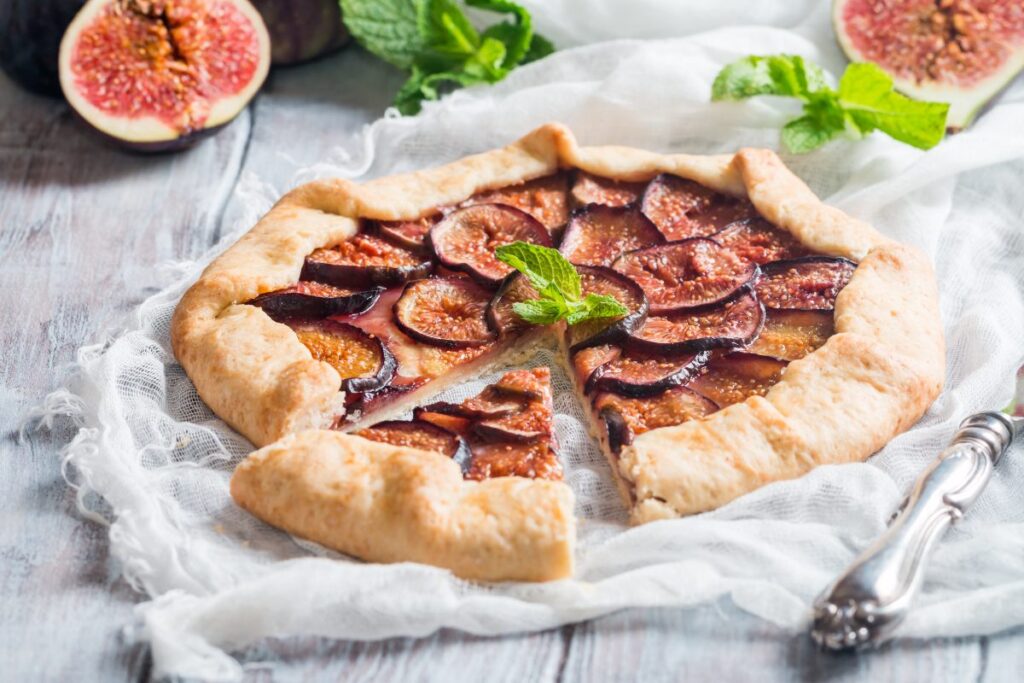 Une tarte aux figues bien cuites