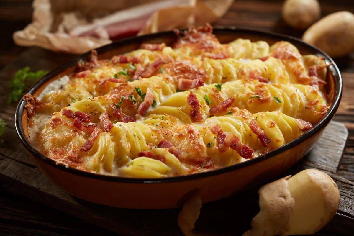 Une bonne recette de tariflette sur un plat