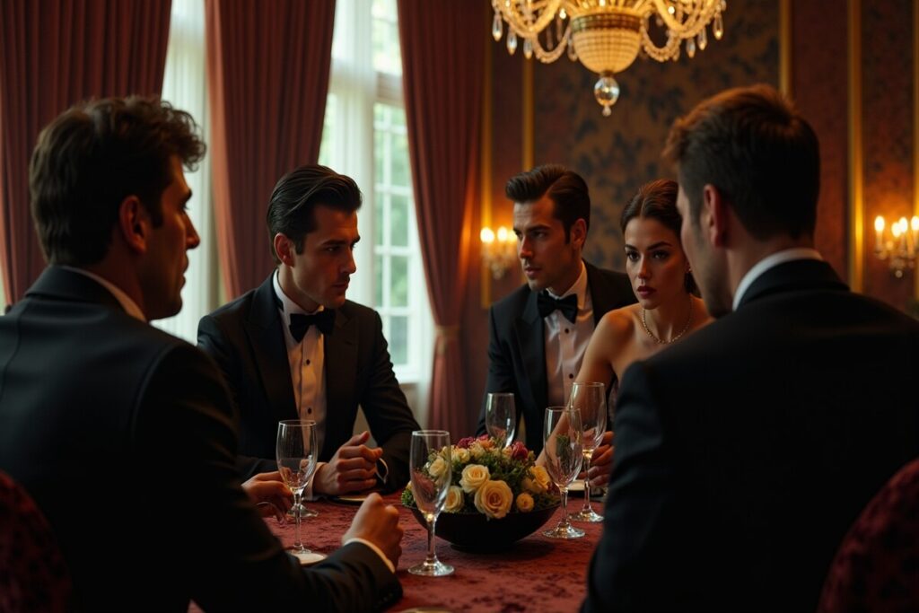 Invités rédigent le script de la partie