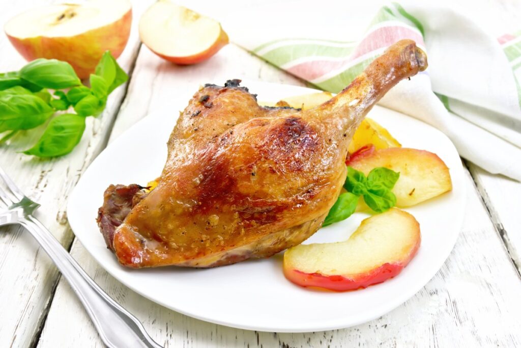 Un quart de cuisse de canard