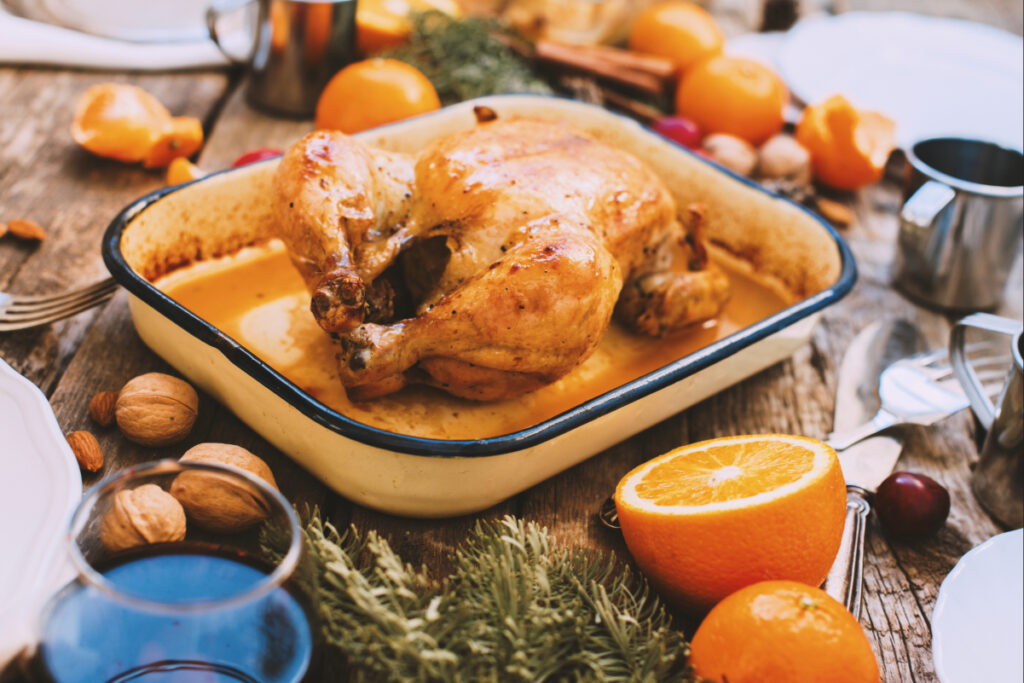La recette du poularde au four dorée et croustillante